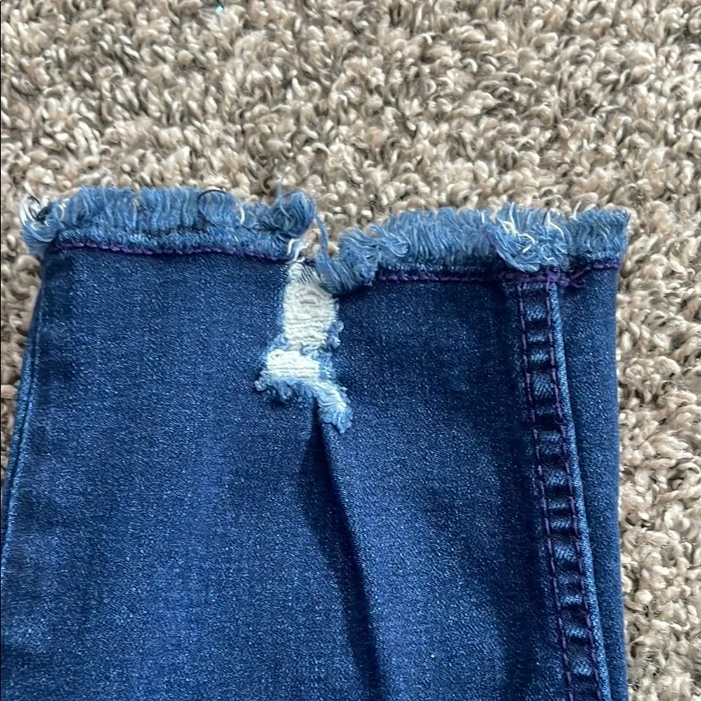 Justice Kids' Distressed Dark Blue Jeans